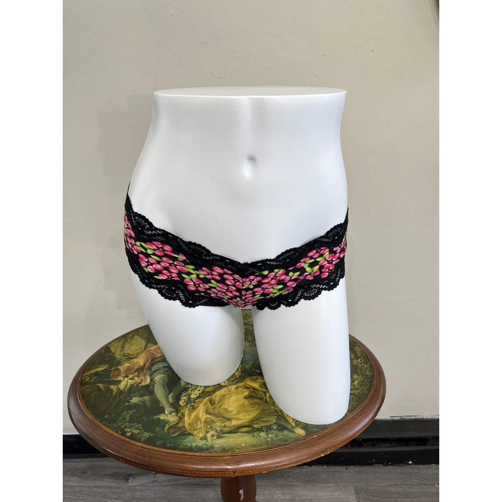 Victoria's Secret Sexy Little Things Vintage Floral Lace Cheeky Panty Size S